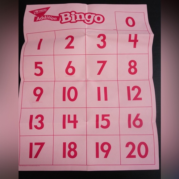 Trend Enterprises Inc. Subtraction & Addition Bingo games - Picture 16 of 16